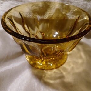 Amber Glass Bowl